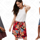 Mixed Media Pleated Sleeve Tee, $22 | Tropic Tie Waist Button Skirt, $30 | Reed Halter Dress, $30